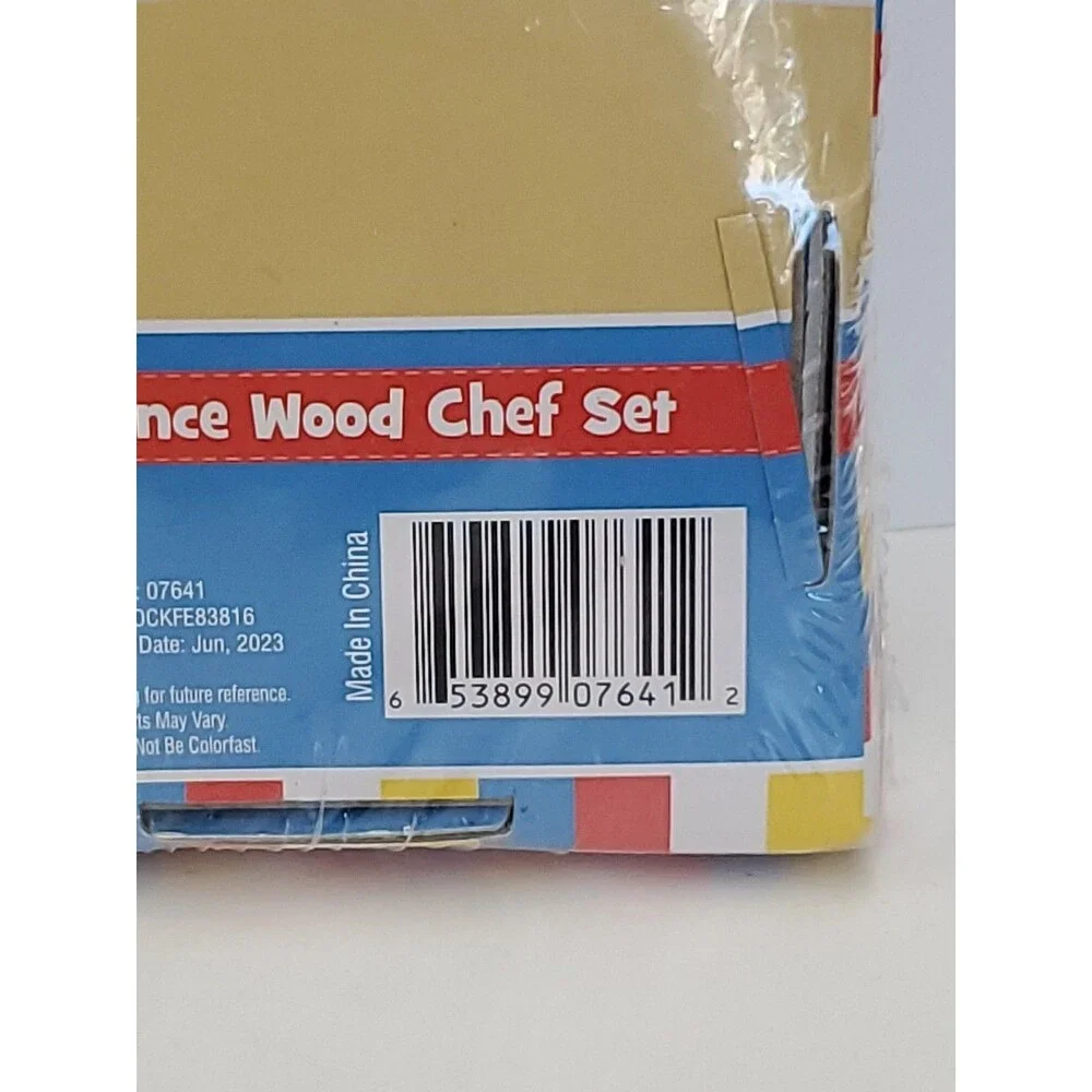 Little Tikes Stack & Balance Wood Chef‎ Set (8 Pieces) (2+years) Brand New Toy